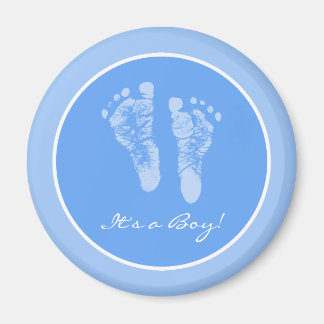 Aimant Bleu mignon Empreintes bébé C'est un Baby shower g