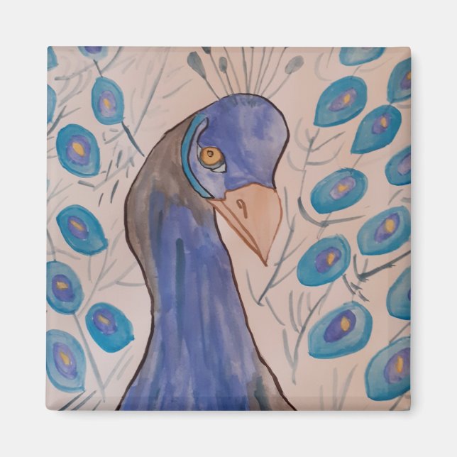 Aimant bleu paquet (Devant)