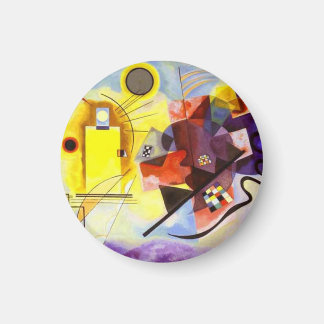 Aimant Bleu rouge jaune Kandinsky peinture Abstraite