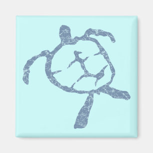 Aimant bleu-tortue