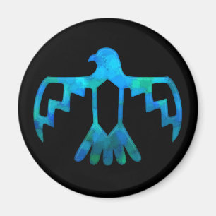 Aimant bleu-vert de Thunderbird