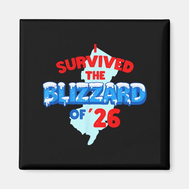 Aimant Blizzard de '26 T-Shirt New Jersey (Devant)
