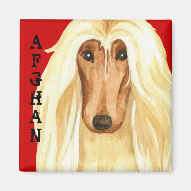 Aimant Bloc de couleur de la hache afghane (Devant)