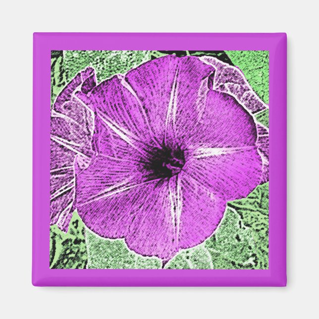 Aimant Bloc de gloire du matin Imprimer - améthyste viole (Devant)