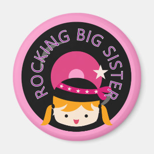 Aimant Blond Rocking Big Sister