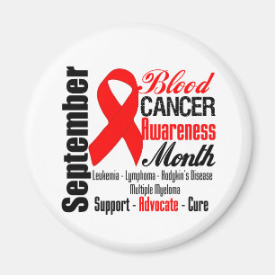 Aimant Blood Cancer Awareness Month Ribbon 2