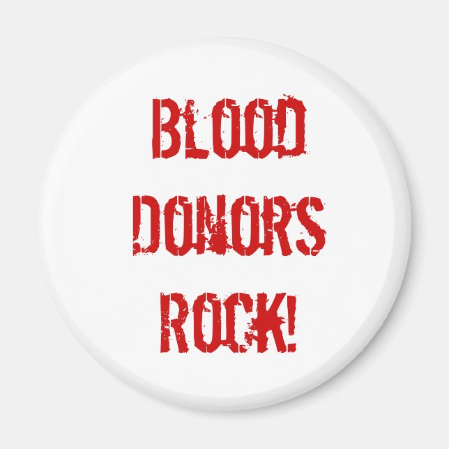 Aimant BloodDonorsRock ! (Devant)
