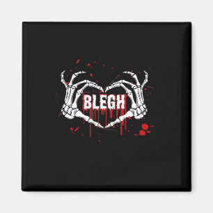 Aimant Bloody Breakdown, Skeleton Heart Hands Emo, Metalc