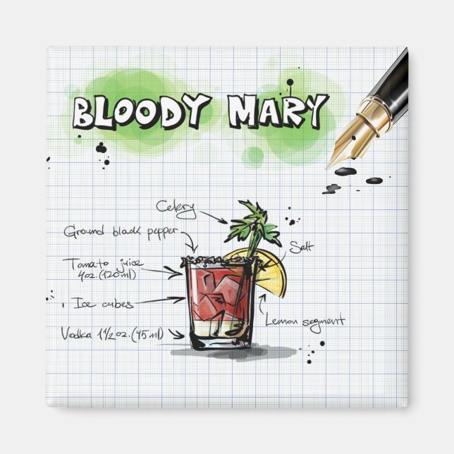 Aimant Bloody Mary (Devant)