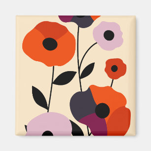 Aimant Bloom minimal du pavot