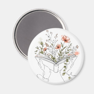 Aimant Blooms Book Art botanique en ligne
