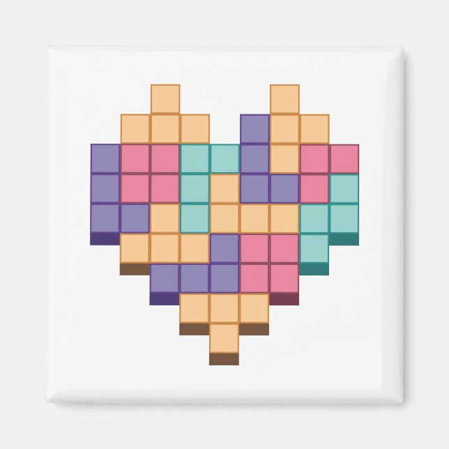 Aimant Bloquer le style du coeur du jeu (Devant)