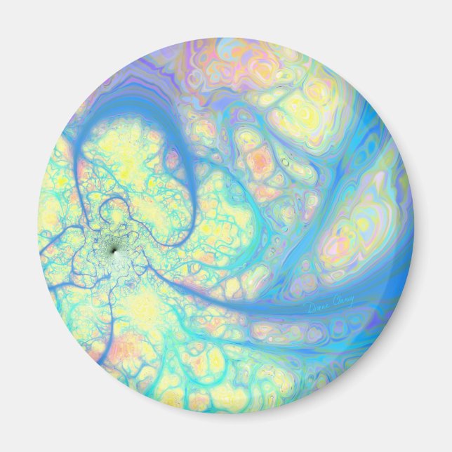 Aimant Blue Angel - Cosmic Azure & Lemon (Devant)