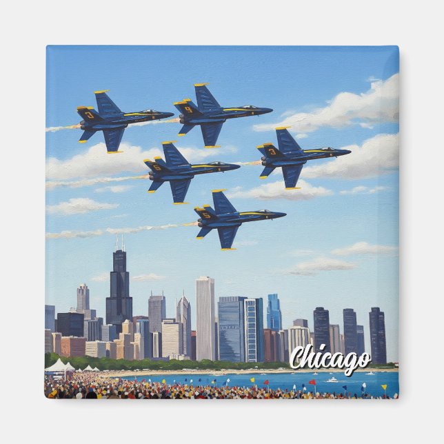 Aimant Blue Angels à Chicago Air and Water Show (Devant)