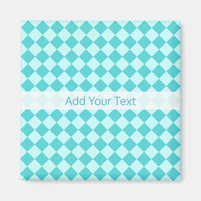 Aimant Blue Combination Diamond Motif par Shirley Taylor (Devant)