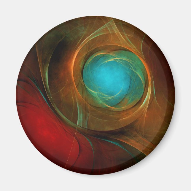 Aimant Blue Eye Moderne Abstrait Art Cool Motif #16 (Devant)