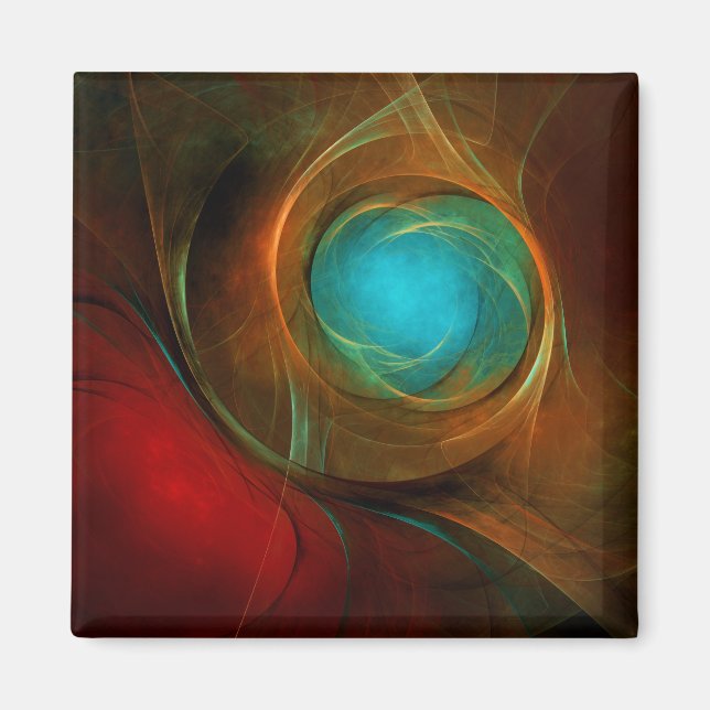 Aimant Blue Eye Moderne Abstrait Art Cool Motif #16 (Devant)