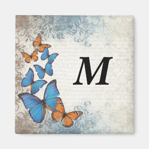 Aimant Blue floral