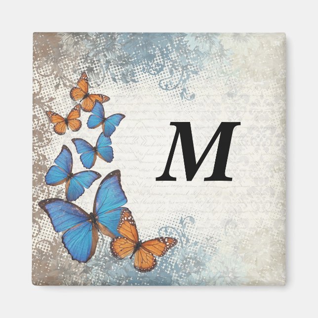 Aimant Blue floral (Devant)