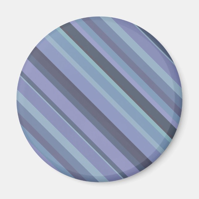 Aimant Blue-grey diagonal stripes (Devant)