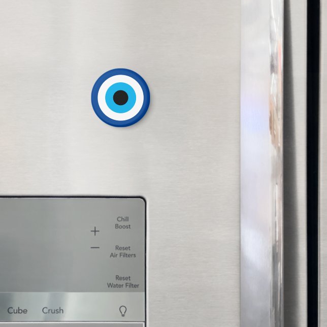 Aimant Blue Mati Evil Eye chance & protection symbole cha (In situ (réfrigérateur))
