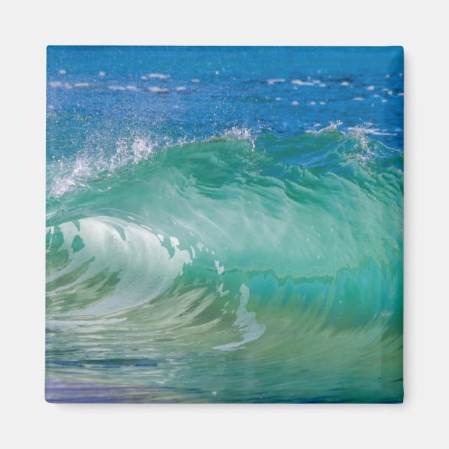 Aimant Blue Ocean Summer Beach Waves (Devant)
