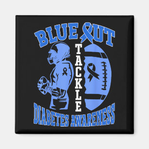 Aimant Blue Out Tackez la sensibilisation au diabète Foot