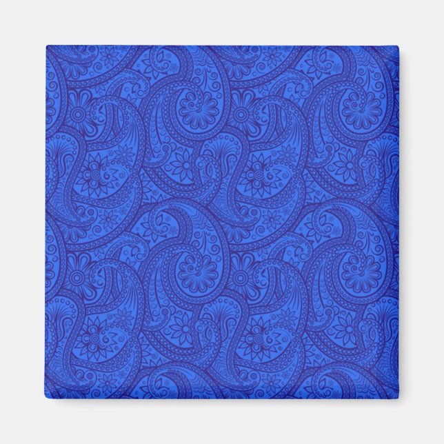 Aimant Blue Paisley (Devant)