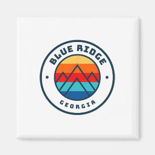 Aimant Blue Ridge Georgia Ski Snowboard Famille Ski