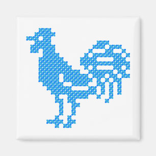 Aimant Blue Rooster