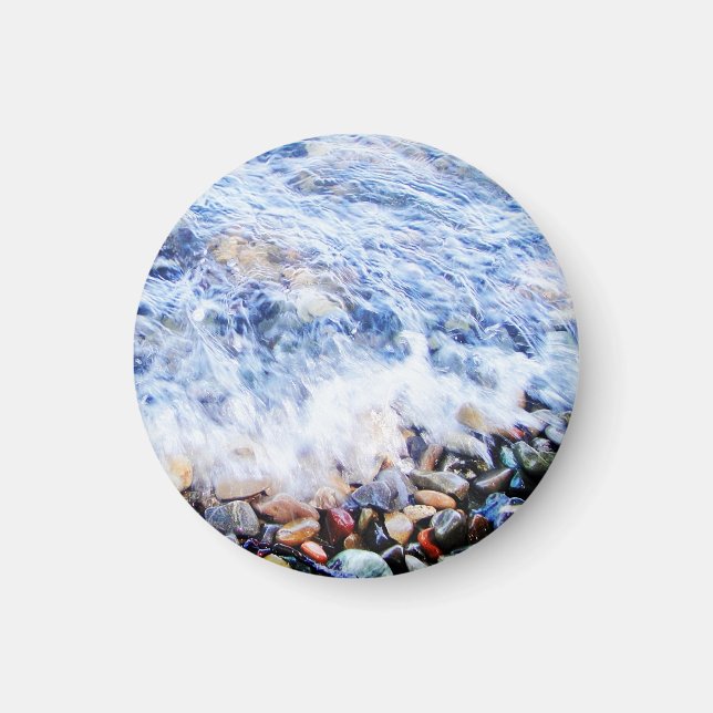 Aimant Blue water waving (Devant)