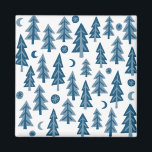 Aimant Blue Winter Trees Moonlight Forest<br><div class="desc">Décorez votre cuisine avec cet aimant. Ça fait un grand petit cadeau ! Consultez mon magasin pour trouver des trucs plus assortis comme des tasses, des serviettes et des autocollants! Vous pouvez toujours ajouter votre propre texte. Faites-moi savoir si vous voulez quelque chose fait sur mesure. Si vous l'achetez, merci...</div>
