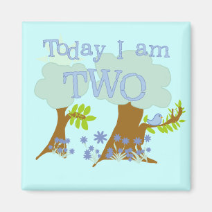 Aimant Bluebird 2nd Birthday Tshirts et cadeaux