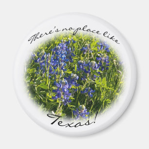 Aimant Bluebonnet "Il n'y a pas d'endroit comme le Texas"