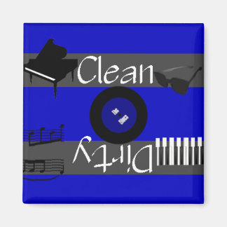 Aimant Blues propres ou sales Musique Lave-vaisselle Magn