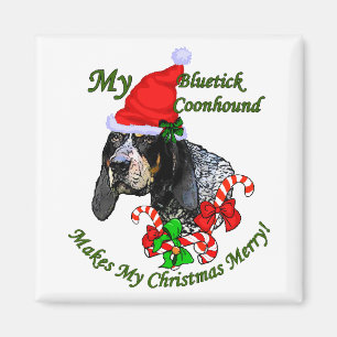 Aimant Bluetick Coonhound cadeaux de Noël