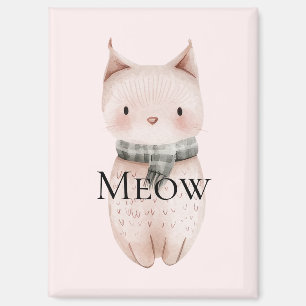 Aimant Blush rose Meow Noël Chat Deer Snowman