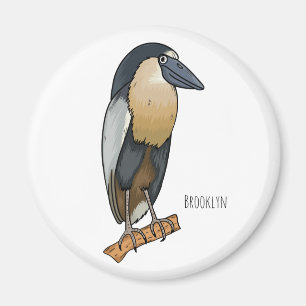 Aimant Boat-billed heron bird cartoon