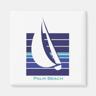 Aimant Boat Blues Carré_Palm Beach