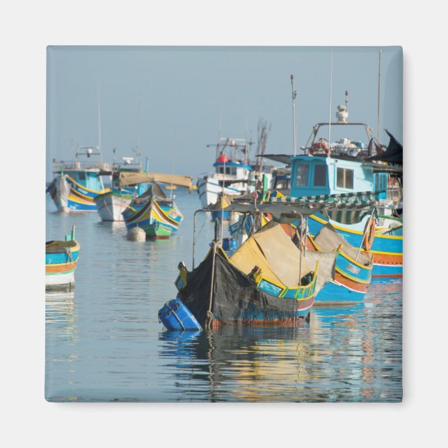 Aimant Boats maltais | Marsaxlokk à Malte (Devant)