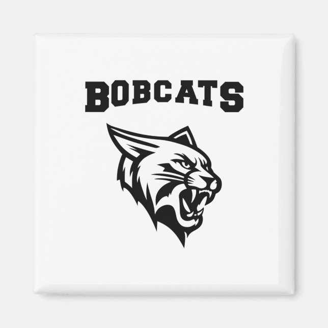 Aimant Bobcats Sport Avec Stickers Mascotte (Devant)