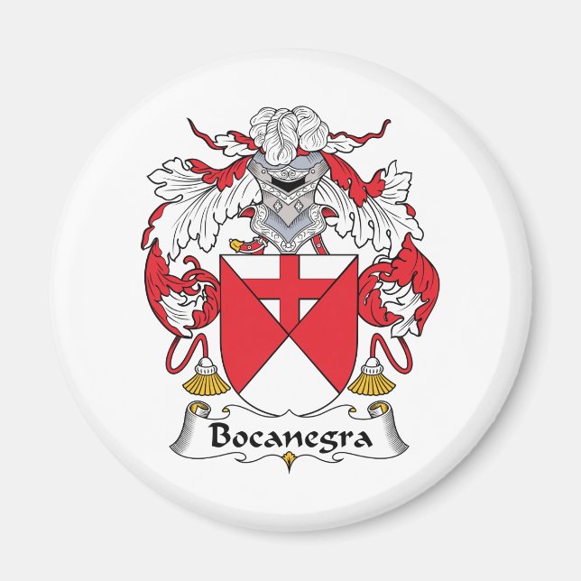 Aimant Bocanegra Family Crest (Devant)