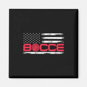 Aimant Bocce Byll Américain Drapeau Usa Joueur De Bocci 4