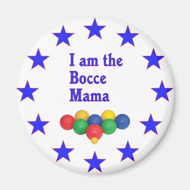 Aimant Bocce Mama (Devant)
