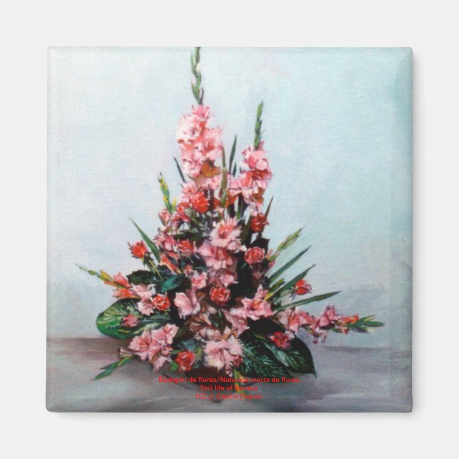 Aimant Bodegón de flores/Nature morte des fleurs (Devant)