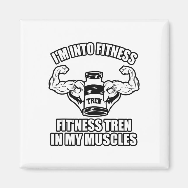 Aimant Bodybuilder amusant  (Devant)