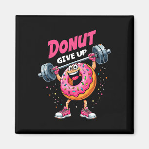 Aimant Bodybuilder Donut Abandonner Humour Gym Entraîneme