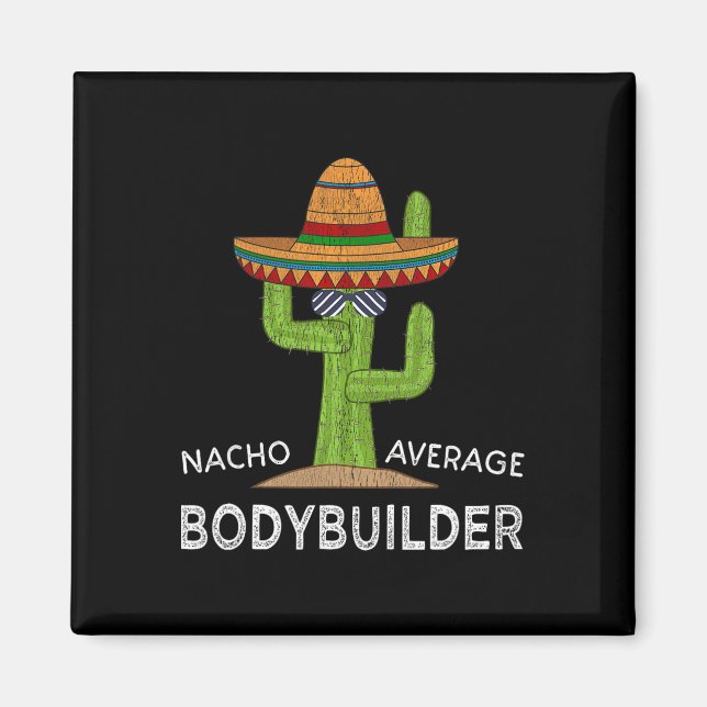 Aimant Bodybuilder Funny (Devant)