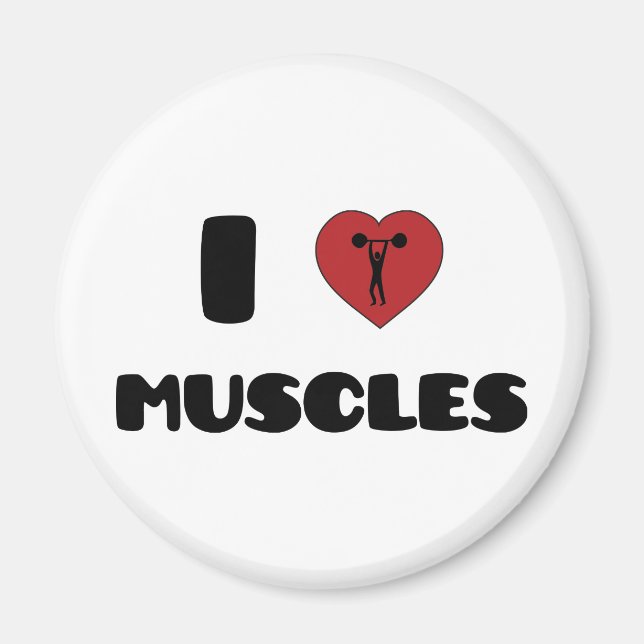 Aimant Bodybuilding / Poids (Devant)