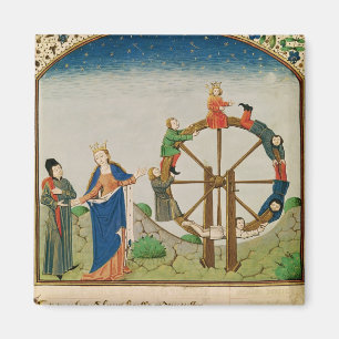 Aimant Boethius avec la roue de la fortune